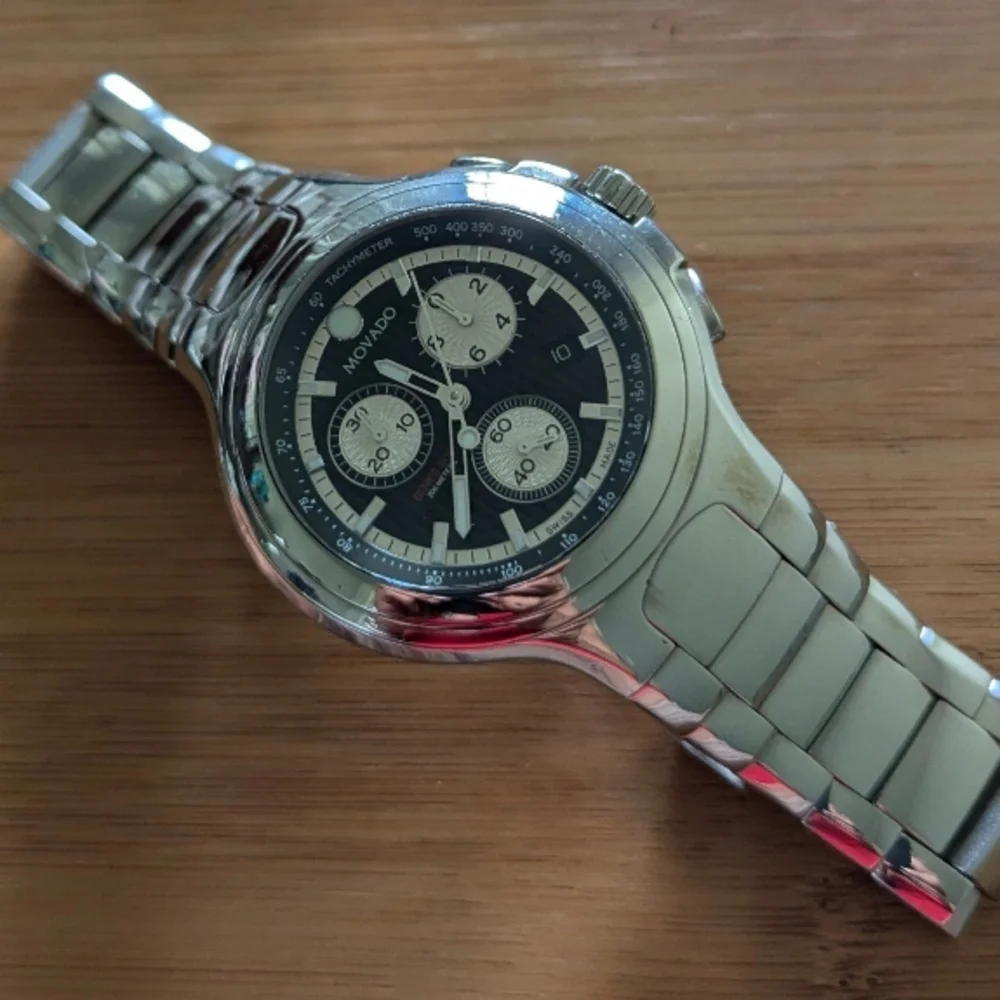 Movado Silver DEREK JETER LIMITED EDITION... CHRONOGRAPH - Picture 2 of 12